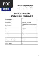 Basline Risk Assessments 