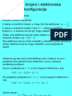 3 Kvantni Brojevi I Elektronska Konfiguracija