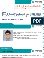 Title:Development of Hydrophobic-Antibacterial Coated Sanitary Wares