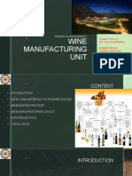Wine Manufacturing Unit: Operation Management
