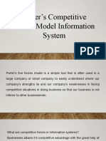 Porter's Competitive Forces Model Information System
