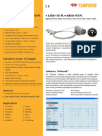 Digital IR fiber optic pyrometer measures temperatures 250°C to 2500°C