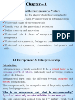 Chapter 1 - Understanding Entrepreneurs & Entrepreneurship