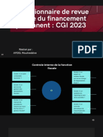 Questionnaire de Revue Fiscale Du Financement Permanent: CGI 2023