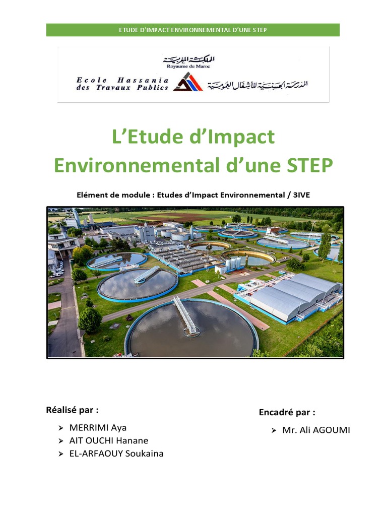 Impact Environnemental d'une STEP | PDF | Épuration des eaux ...