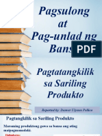 Pagsulong at Pag Unlad NG Bansa Topic 3 Group5