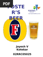 Download Fosters Beer Presentation by jayeshvk SN6391248 doc pdf