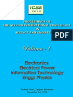 Proceedings of the Second International Conference on Science and Engineering