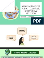 Globalization On Citizenship, Culture & Religion: Module 4-Lesson 3