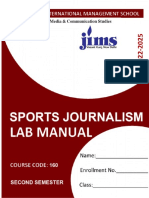Lab Manual: Department of Media & Communication Studies