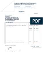 Association of Supply Chain Professionals: Invoice