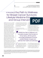 PAVING The Path To Wellness For Breast Cancer Survivors: Lifestyle Medicine Education and Group Interventions