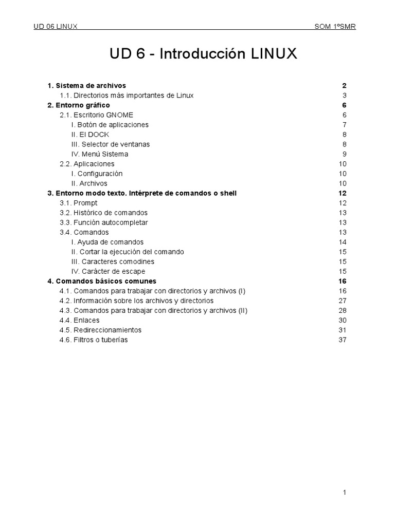Guía Completa de Linux: Archivos y Comandos | PDF | Archivo de ...