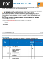 Iso 50001:2018 Client Gap Analysis Tool: Instructions For Use