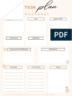 Action Plan Sheet and Goal-setting Worksheet