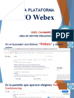 Manejo de Plataforma CISCO Webex - 22-04-2020