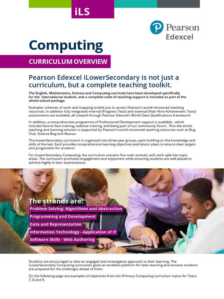 iLowerSecondary Computing Curriculum Overview | PDF | Curriculum ...