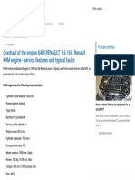K4M RENAULT 1.6 - Overhaul The Engine..