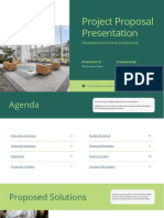 Project Proposal Business Presentation in Green Orange Yellow Color Blocks Style