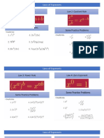 Laws of Exponents