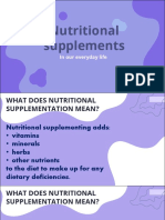 ' Nutritional Supplementation in Our Everyday Life Másolata