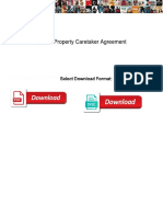 Live in Property Caretaker Agreement