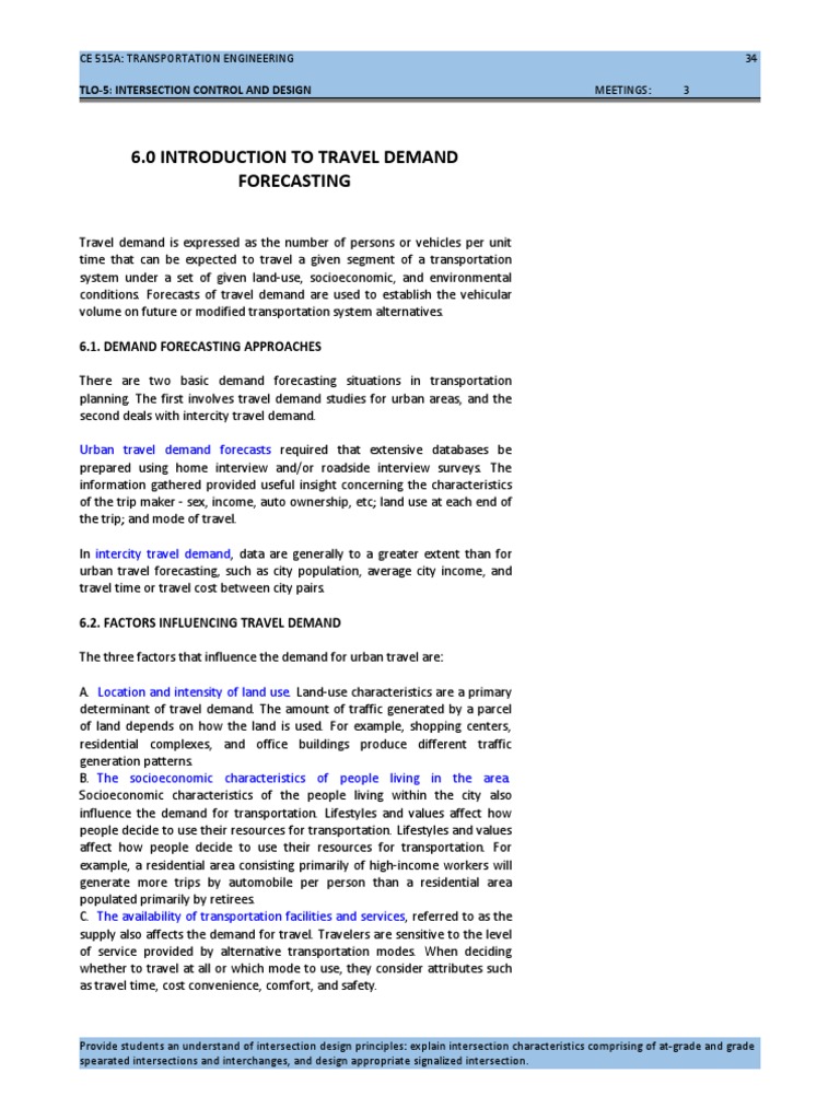 Travel Demand Forecasting Overview | PDF | Survey Methodology | Forecasting