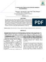 Determinación Glucosa Método Enzimático Fotocolorimétrico