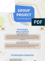 Blue and White Geometric Cute Group Project Presentation