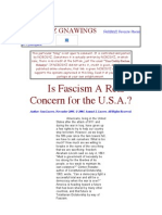 Is Fascism A Real Concern For The U.S.A.?