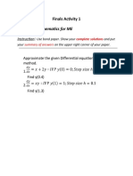Advanced Mathematics For ME Differential Equation Using Euler Method