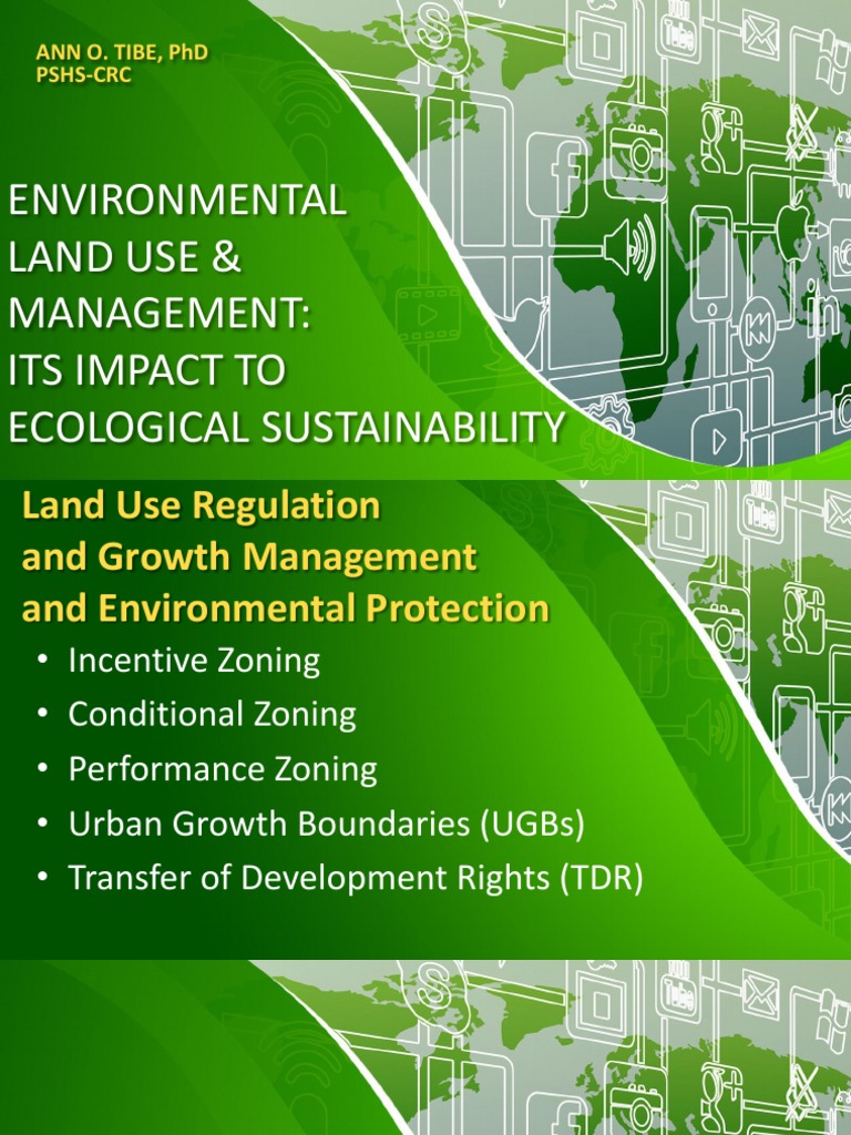 Environmental Land Use and Management PDF Zoning Environmental Social Science