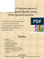 In-Flight Characterization of Image Spatial Quality Using Point Spread Functions