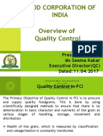 Presentation On Quality Control