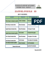 Calendarización Del Año Escolar - Bloques