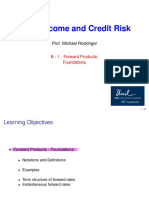 Fixed Income and Credit Risk: Prof. Michael Rockinger
