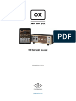 OX Operation Manual