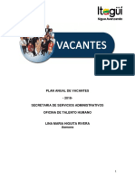 Plan Anualde Vacantes 2018