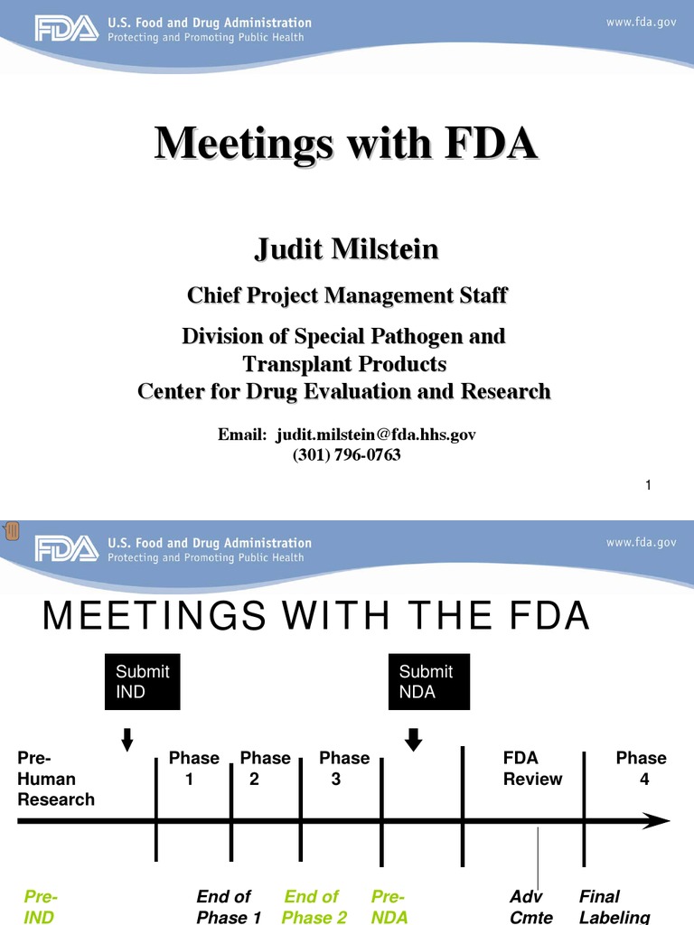 FDA Pre Ind Meetings | PDF | Phases Of Clinical Research | Clinical Trial