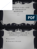 Chapter 2 a Christian Call and the Thomasian Response (NSTP)