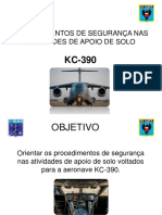 Procedimentos de segurança para apoio de solo do KC-390
