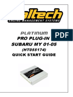 Quick Start Platinum Pro Subaru MY01 05 Rev 3