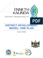 District Development Model: One Plan: March 2023