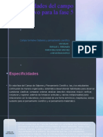 Especificidades Del Campo Formativo para La Fase 5