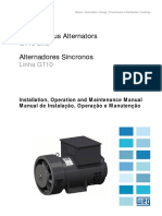 WEG Alternadores Sincronos Linha Gt10 14503558 Manual Portugues English