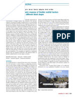 Dynamic Response of Flexible Rockfall Barriers With Different Block Shapes