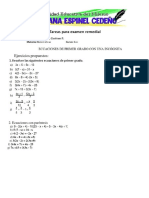 Temas Remedial Matematicas 8vo