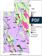 Lineament Superimposed Geomorphology Map