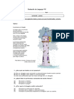 Evaluación de Lenguaje 4ºC-POEMA