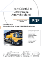 Proiect Calculul Si Construcatia Autovehiculului: Nume: Moraru Ovidiu-Constantin Grupa: 1LF103
